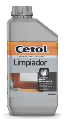 Cetol Limpiador Restaurador Para Todo Tipo De Maderas 1 Lt