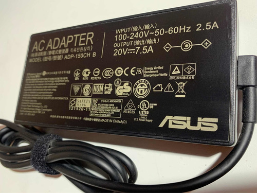 Cargador Asus Tuf Gaming 20v 7.5a Fx 505 K571 180w 6.0*3.7mm