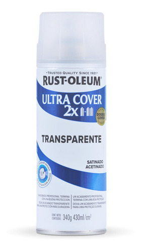 Aerosol Ultra Cover 2x Satin Transp Rust Oleum- Prestigio