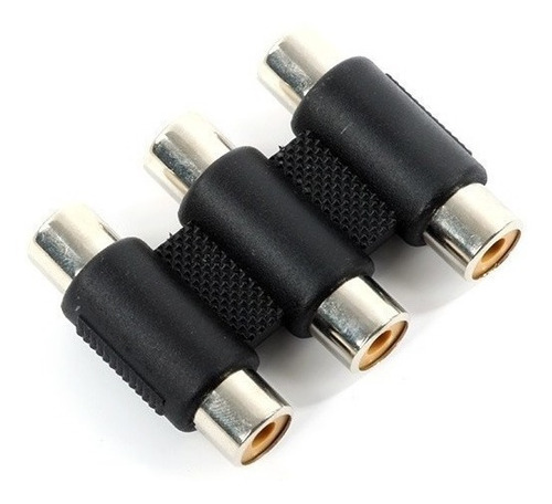 Cople 3 Rca A 3 Rca Conector Hembra