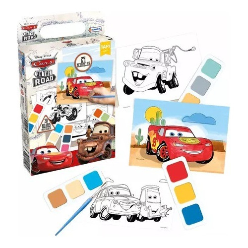 Pintando Con Acuarelas Disney 24 Colores Colorear Cars 