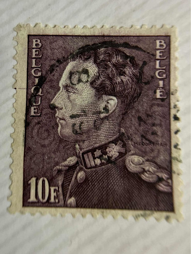 Sello Postal De Belgica 1950  King Leopold