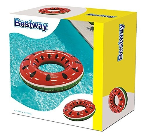 Inflable Salvavidas Sandia Para Pileta Playa Bestway Verano