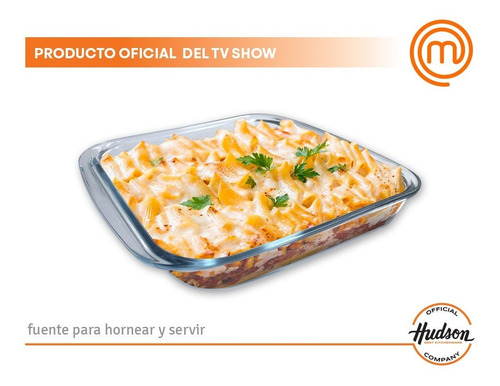 Asadera Vidrio Templado Hudson Cuadrada Horno 24x21x5 Cm