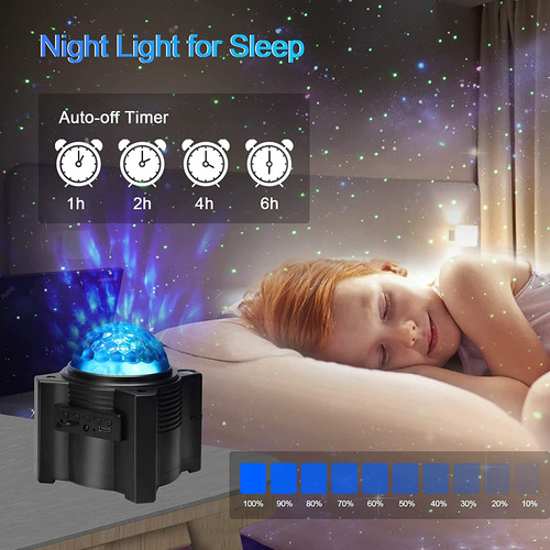 Proyector De Galaxia Con Luz Led Estrella Bluetooth Música