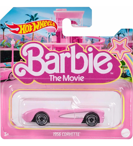 Hotwheel Barbie 2023 1956 Corvette Barbie La Película Rosa