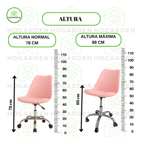 Silla Alta Confort Ejecutiva De Oficina Con Cojín 3 Pzs