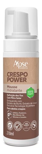 Mousse Hidratante Crespo Power 210ml - Ação Condicionante 