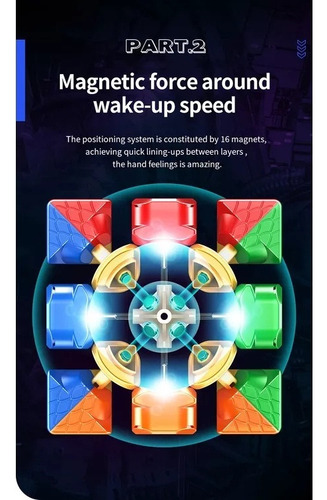 Magic Cube Moyu Super Rs3m 3x3, Version 2022, Ball-core Pro