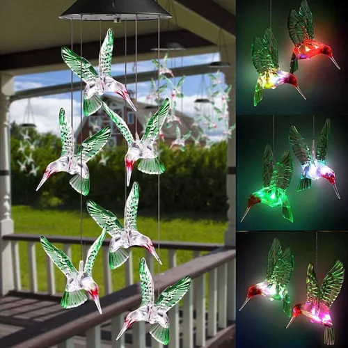 Lámpara Corporal Luminosa Con Forma De Colibrí, Luces De Pai