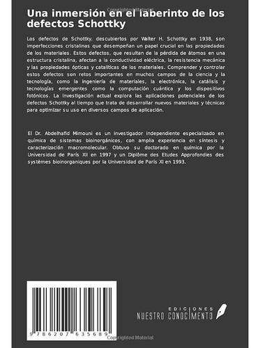 Una Inmersion En El Laberinto De Los Defectos Schottky (span