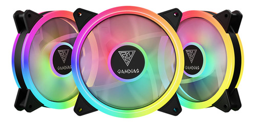 Gamdias Rgb Ventiladores De Enfriamiento Caja De Computadora