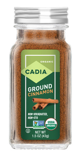 Cadia Organic Ground Cinnamon Canela 43g