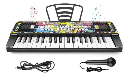 JALOKEE Teclado de Piano para Niños, Piano de 25 Teclas para Niños, Mini Instrumento Educativo Musical de Juguete, Volumen Ajustable, Juguete de Madera para Niñas y Niños (Roble JALOKEE Teclado de Piano para Niños, Piano de 25 Teclas para Niños, Mini Instrumento Educativo Musical de Juguete, Volumen Ajustable, Juguete de Madera para Niñas y Niños (Roble