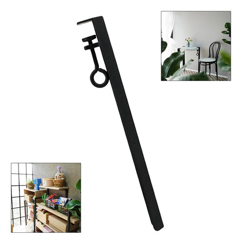 Soporte Ajustable Para Patas Con Abrazadera De Negro