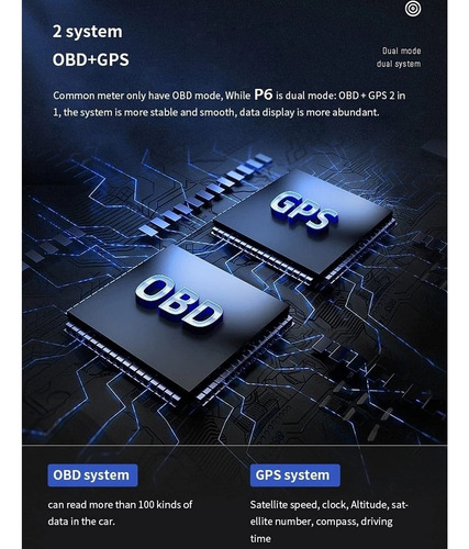 Hud Head Up Display Obd2 Gps Velocímetro Turbo Alarma