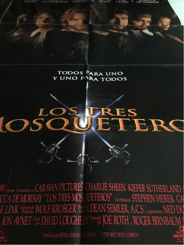 Poster   Los Tres Mosqueteros Kiefer Shuterland Original