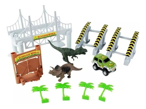 Pista De Autos 142 Piezas, Autopista Flexible Dinosaurio
