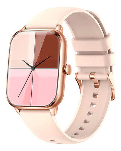 Smartwatch Colmi C61 Rose Gold Silicone Sport Para Mujer 