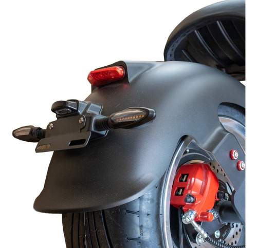 Imagen 15 de 15 de Moto Eléctrica Chopper Gilroy Motor Bateria Litio Negro