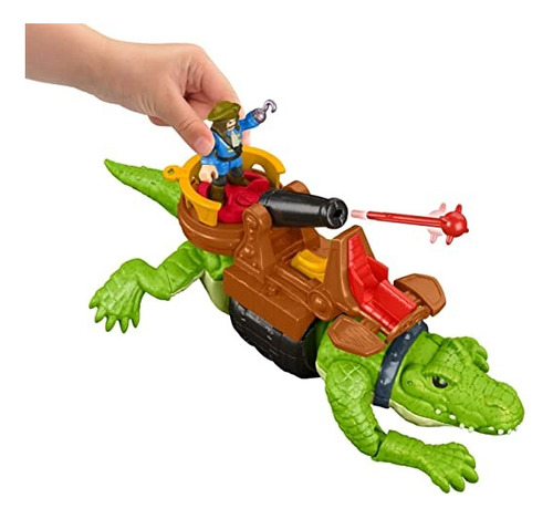 Fisher Price Imaginext Walking Croc & Pirate Hook Cocodrilo