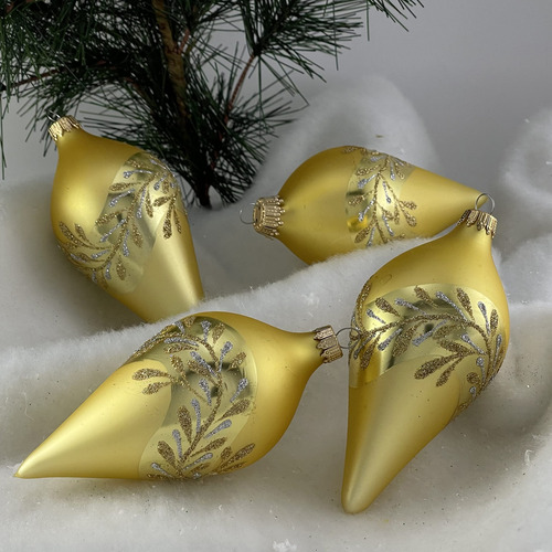 Adornos De Cristal Para Árbol De Navidad 4 Piezas Esferas