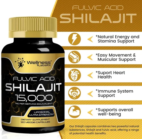 Puro Shilajit Del Himalaya Ultra Organico +15000mg 120caps