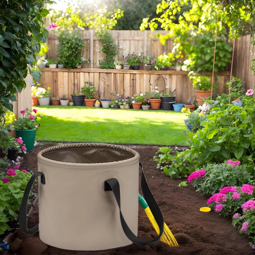 Cubo Plegable, Plegables Para Agua - Bucket De Campamento