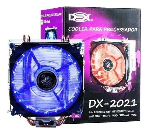 Cooler Gamer Pc Amd Intel 2011 1551 2066 Xeon Ryzen Am4 130w Led Azul