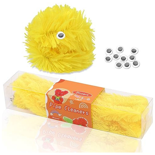 Limpiador De Pipas Amarillo, Para Manualidades, Tallos De Fe