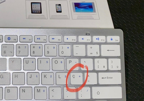 Imagem 3 de 3 de Teclado Sem Fio Bluetooth Para Tablet, iPad, Galaxy - Branco