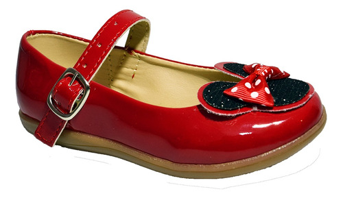 Zapato Charol Rojo Niña Mimi Moda Comodos