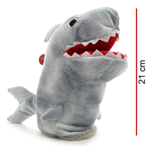Imagen 2 de 4 de Títere Tiranosaurio T-rex 21cm Dinosaurio Phi Phi Toys 1606