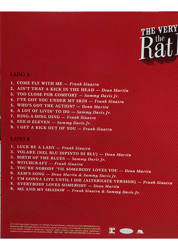 Disco De Vinilo The Very Best Of The Ratpack, Ratpack Frank Sinatra Dean Martin Sammy Davis Jr Exitos De Rock Edición Coleccionista 18 Canciones