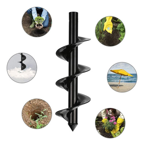 Pack 3 Pcs Brocas Ahoyador Plantar Jardín Para Taladro Común