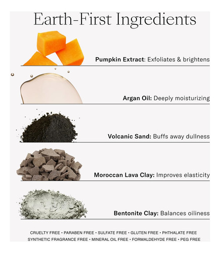 Mascarilla Facial Exfoliante Con Calabaza Y Aceite De Argán