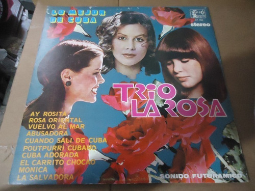 Trio La Rosa Lo Mejor De Cuba Lp