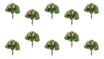 Comprar 10 Arbol Melocoton Maqueta Vegetacion Modelismo Escala 4cm