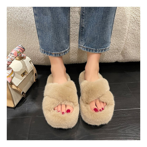 Zapatillas De Casa De Invierno De Algodón Para Mujer