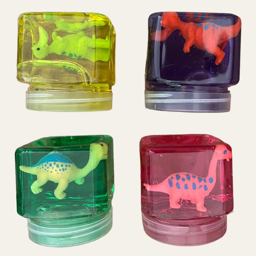 Pack X 3 Slime Con Dinosaurios