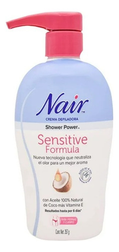 Crema Depiladora Nair Sensitive Formula Shower Power Sensiti