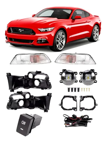 2015-2017 Para Ford Mustang, Luz Antiniebla Delantera LED Con Luces De Circulación Diurna (DRL), Luces Intermitentes, Accesorios De Nueva Condición