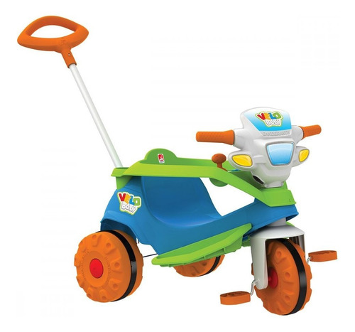 Triciclo Infantil Com Empurrador Bandeirante Velobaby