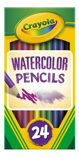 Lpices De Colores De Acuarela Watercolor De Crayola, 24 Unid