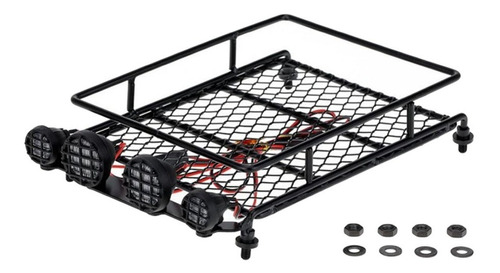 1/10 Rc Cars Roof Rack Porta Maletas Con Luz Led Para [u [u]