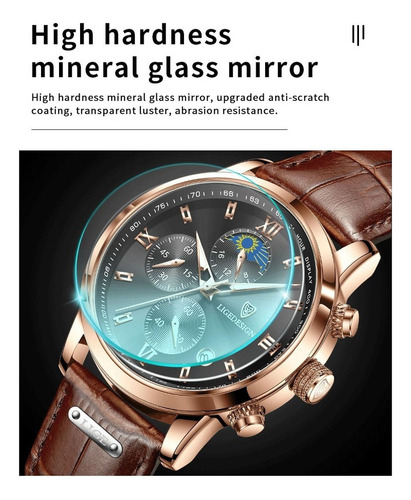 Reloj Original De Moda For Hombre Con Correa De Cuero