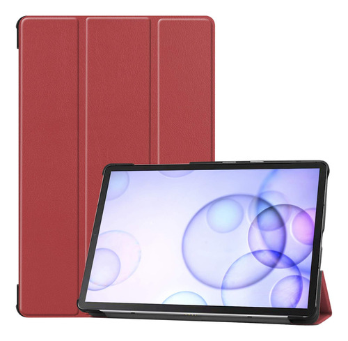 Funda Para Galaxy Tab S6 10,5  Piel Sintetica Delgada Ligera