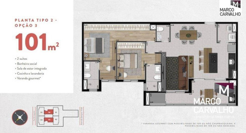 Imagem 2 de 30 de Apartamento Com 2 Dormitórios À Venda, 101 M² Por R$ 720.000,00 - Centro - Marília/sp - Ap0399