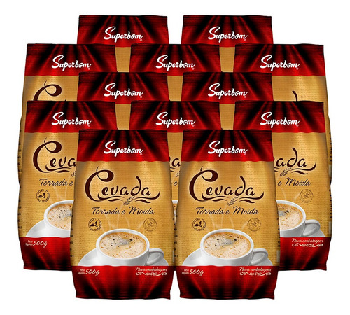 Imagem 3 de 4 de Kit Café Cevada 500g 12uni - Superbom