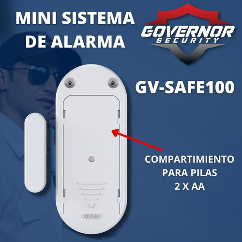 Mini sistema de alarme sem fio Governor GV-Safe100 W3